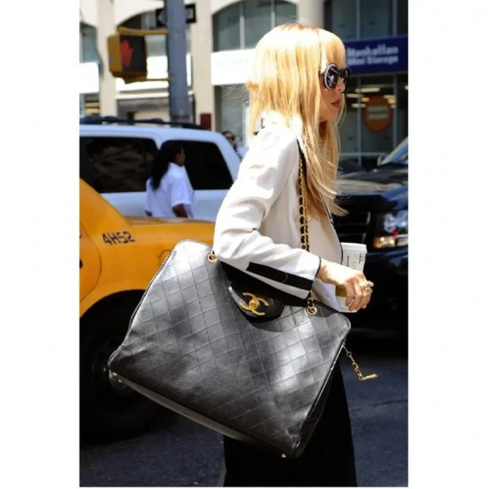 Chanel Vintage Lambskin Supermodel XL Weekender Bag - Picture 11 of 11